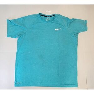 Nike Swim Dri-FIT T-Shirt Men's XL Short Sleeve Blue Heather‎ Performance Top